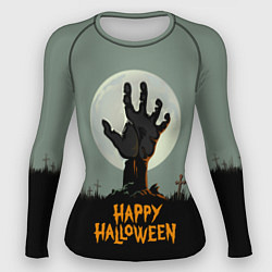 Женский рашгард Halloween - рука мертвеца