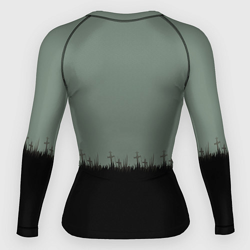 Женский рашгард Halloween - рука мертвеца / 3D-принт – фото 2