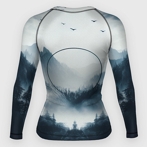 Женский рашгард Утренние горы / 3D-принт – фото 2