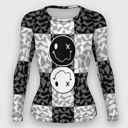 Рашгард женский Smile chaos, цвет: 3D-принт