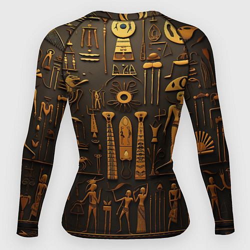 Женский рашгард Арт в стиле египетских письмен / 3D-принт – фото 2