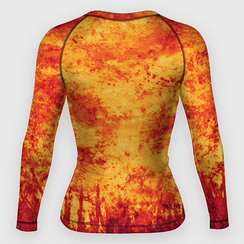 Женский рашгард Осенний пожар / 3D-принт – фото 2