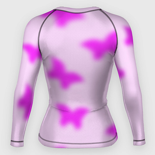 Женский рашгард Y2K purple butterfly / 3D-принт – фото 2