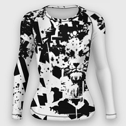 Рашгард женский Морда льва - абстракция, цвет: 3D-принт