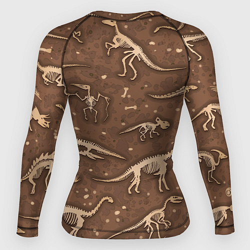Женский рашгард Dinosaurs bones / 3D-принт – фото 2