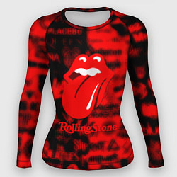 Рашгард женский Rolling Stones logo групп, цвет: 3D-принт