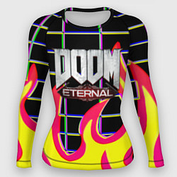 Рашгард женский Doom Eternal retro game, цвет: 3D-принт
