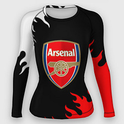 Рашгард женский Arsenal fc flame, цвет: 3D-принт