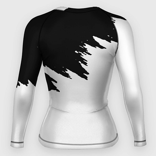 Женский рашгард Assassins creed mirage чернобелый / 3D-принт – фото 2