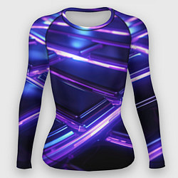 Женский рашгард Фиолетовые неоновые плиты