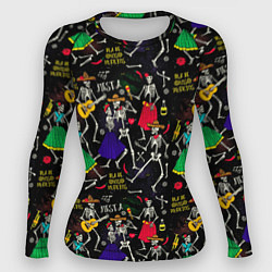 Женский рашгард Dia de los muertos