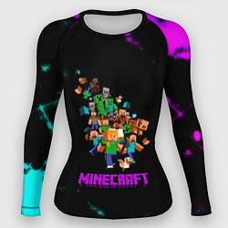 Женский рашгард Minecraft neon краски