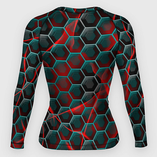 Женский рашгард Нано шестиугольник / 3D-принт – фото 2