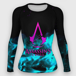 Женский рашгард Assassins Creed flame neon