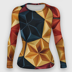 Рашгард женский Ромбовое вдохновение, цвет: 3D-принт