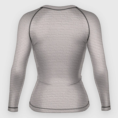 Женский рашгард Французский палевый бульдог на кирпичной стене / 3D-принт – фото 2