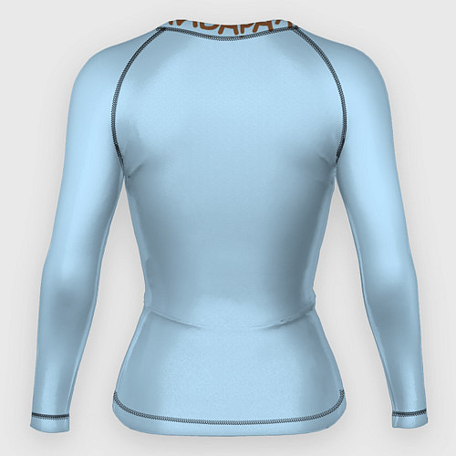 Женский рашгард Капибара большими буквами / 3D-принт – фото 2