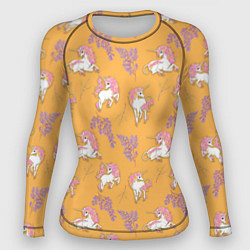 Женский рашгард Единорог цветная грива