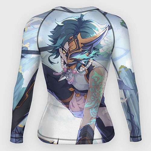 Женский рашгард Genshin Impact Сяо Xiao Mask / 3D-принт – фото 2