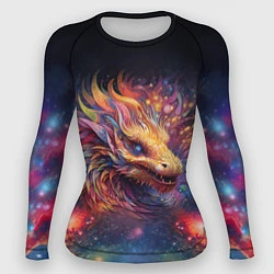 Рашгард женский Космический дракон - символ года, цвет: 3D-принт