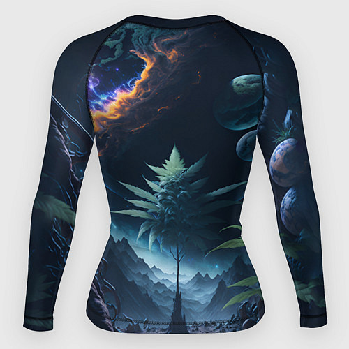 Женский рашгард Вид на землю с другой планеты / 3D-принт – фото 2