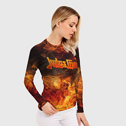 Рашгард женский Fire - Judas Priest, цвет: 3D-принт — фото 2