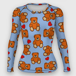 Женский рашгард Игрушки мишки и сердца