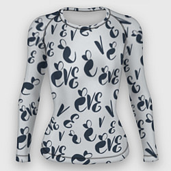 Женский рашгард Ева буквы паттерн