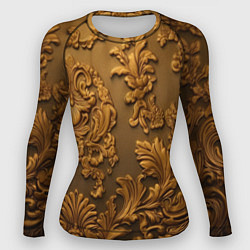 Женский рашгард Темная лепнина золото