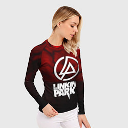 Рашгард женский Linkin park strom честер, цвет: 3D-принт — фото 2