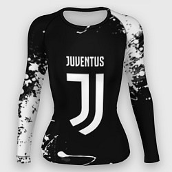 Рашгард женский Juventus краски белые, цвет: 3D-принт