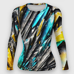 Рашгард женский Камень и драгоценные кристаллы, цвет: 3D-принт