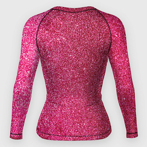 Женский рашгард Яркий розовый блеск / 3D-принт – фото 2