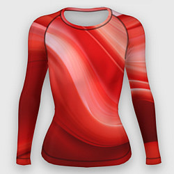 Рашгард женский Красная волна, цвет: 3D-принт