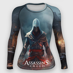 Рашгард женский Assassins creed ночной город, цвет: 3D-принт