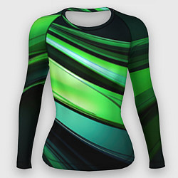 Женский рашгард Абстрактные геометрические плавные линии минимализ