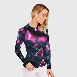 Рашгард женский Абстрактный космос фантастика, цвет: 3D-принт — фото 2