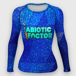 Женский рашгард Abiotic Factor logo blue neon