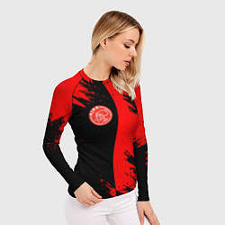 Рашгард женский Ajax sport color red, цвет: 3D-принт — фото 2