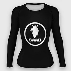 Рашгард женский Saab avto logo, цвет: 3D-принт