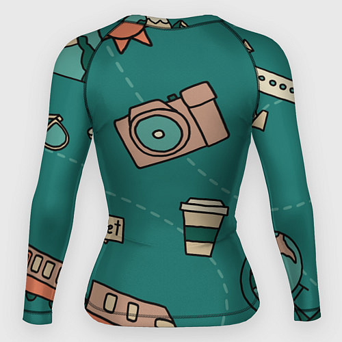 Женский рашгард Предметы для путешествий, транспорт / 3D-принт – фото 2