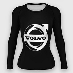 Рашгард женский Volvo white logo, цвет: 3D-принт