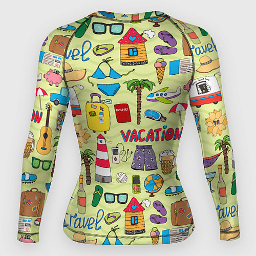 Женский рашгард Vacation travel / 3D-принт – фото 2