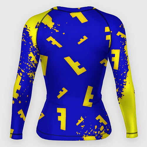 Женский рашгард Fortnite краски неон / 3D-принт – фото 2