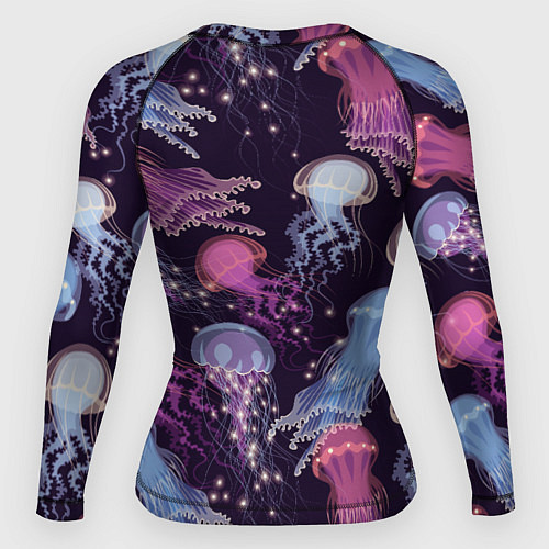 Женский рашгард Светящиеся медузы / 3D-принт – фото 2