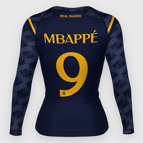 Женский рашгард Мбаппе Реал Мадрид форма гостевая / 3D-принт – фото 2