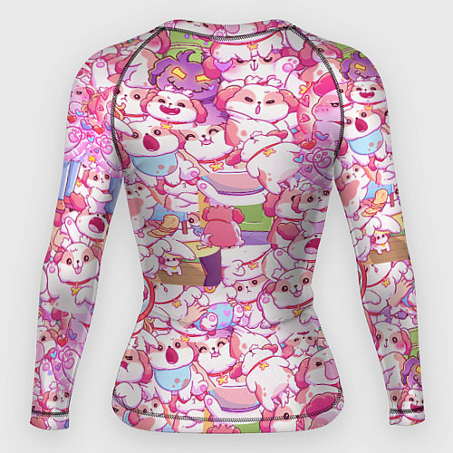 Женский рашгард Стикеры вконтакте собака / 3D-принт – фото 2