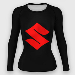 Рашгард женский Suzuki red logo, цвет: 3D-принт