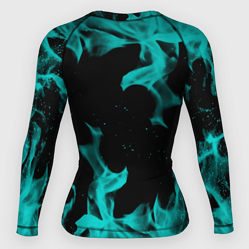Женский рашгард Вайпер flame neon game / 3D-принт – фото 2