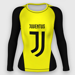 Рашгард женский Juventus sport geometry yellow, цвет: 3D-принт